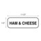 Nevs Ham & Cheese Label 1/2" x 1-1/2" DIET-526 - alternate 2